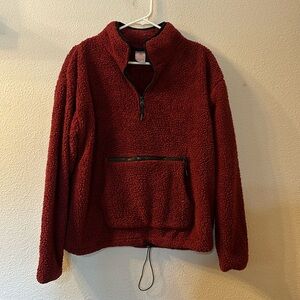 No Boundaries quarter zip double pocket Sherpa size XL